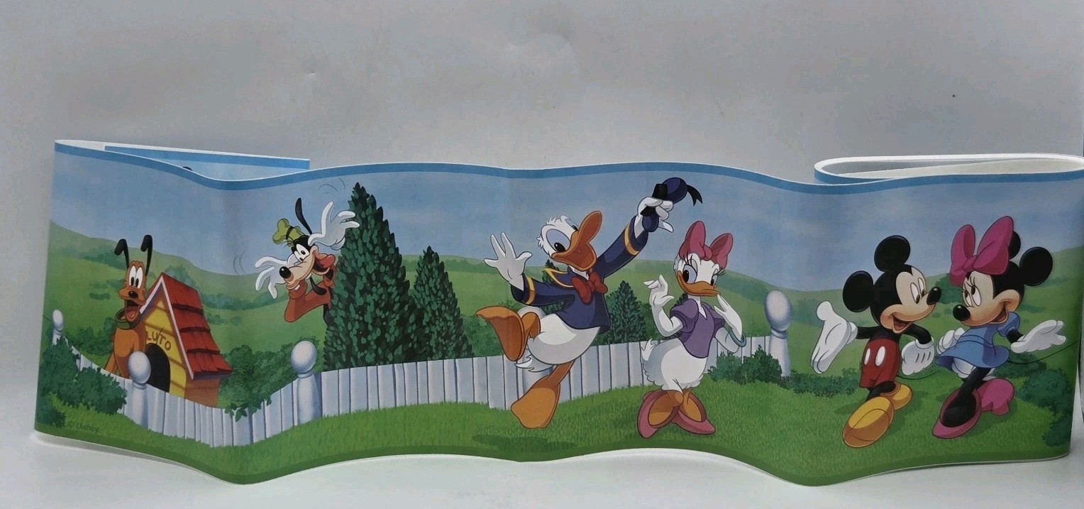 Mickey Mouse & Friends Disney Wall Border Peel & Stick • New Open Box *14ft