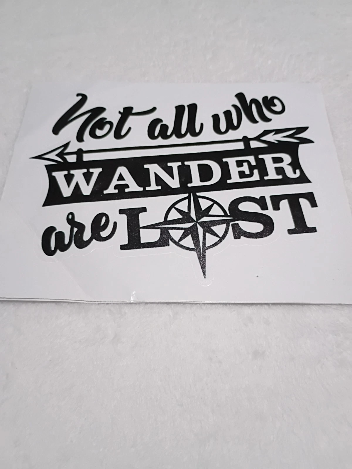 2 pack Not All Those Who Wander are Lost Stickers Decals, 5.5×7 Inches