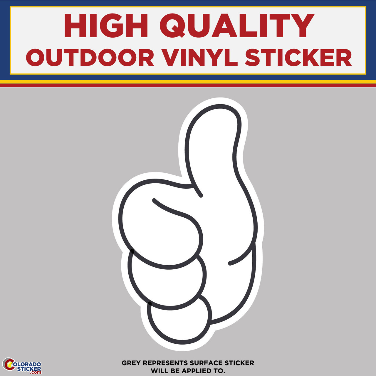Thumbs Up, High Quality Vinyl Stickers