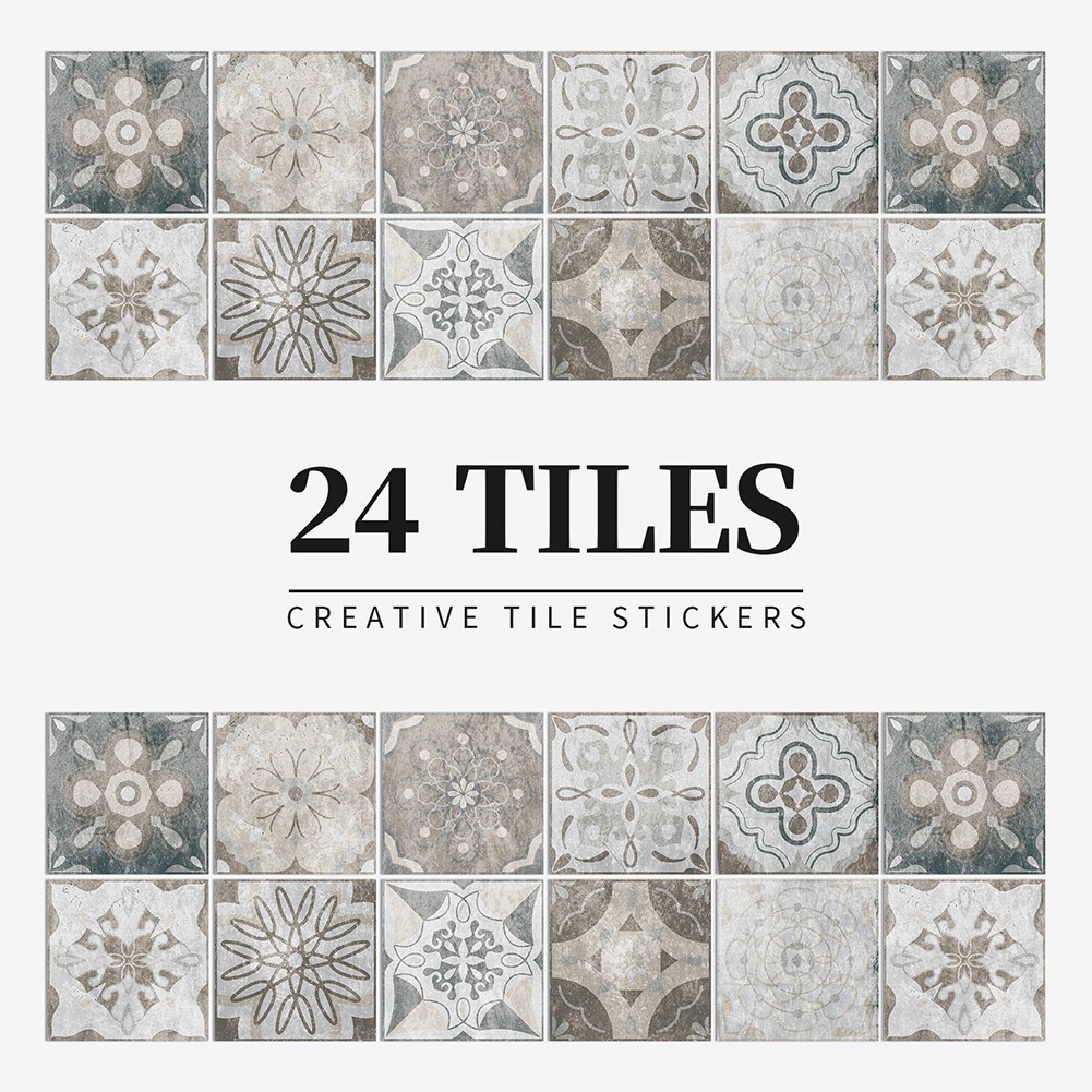 Diverse Applications Water Resistant Tiles Set of 24 Attractive Pieces