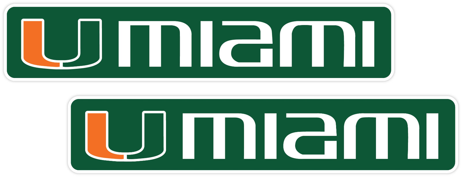 Hurricanes University of Miami Vinyl Sticker Decal *SIZES* CornholeTruck Wall