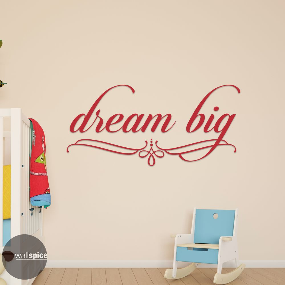 Dream Big Vinyl Wall Decal Sticker
