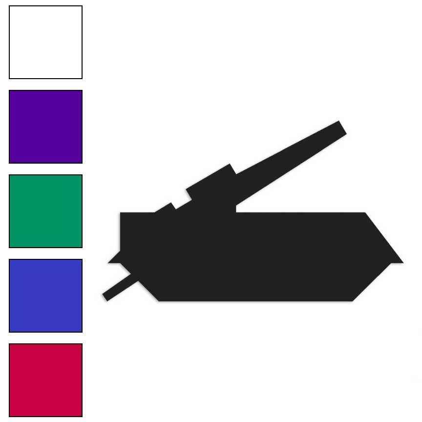 Block Toy Tank Rocket, Vinyl Decal Sticker, Multiple Colors & Sizes #3053