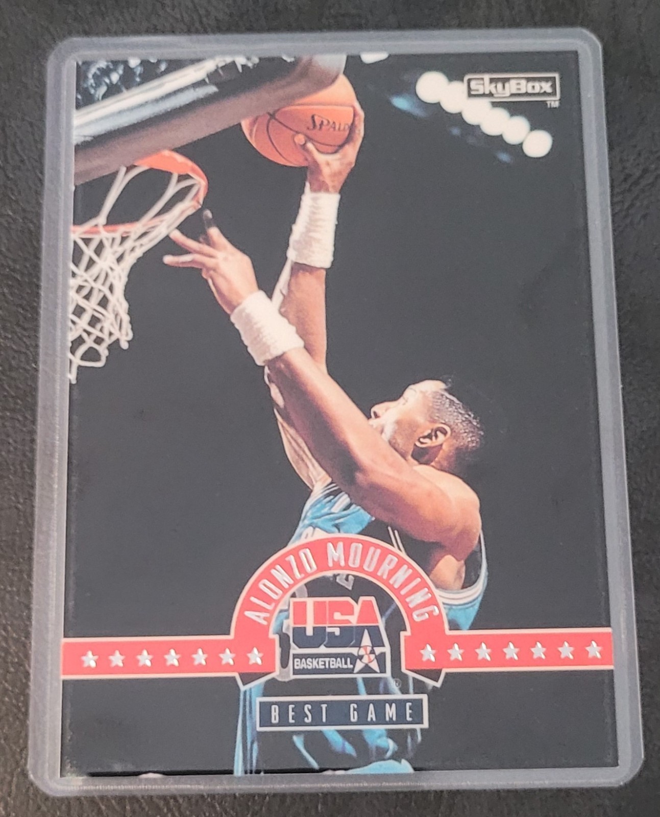 Alonzo Mourning Basketball Card HOF Fridge/Locker/Cabinet Laminated Magnet