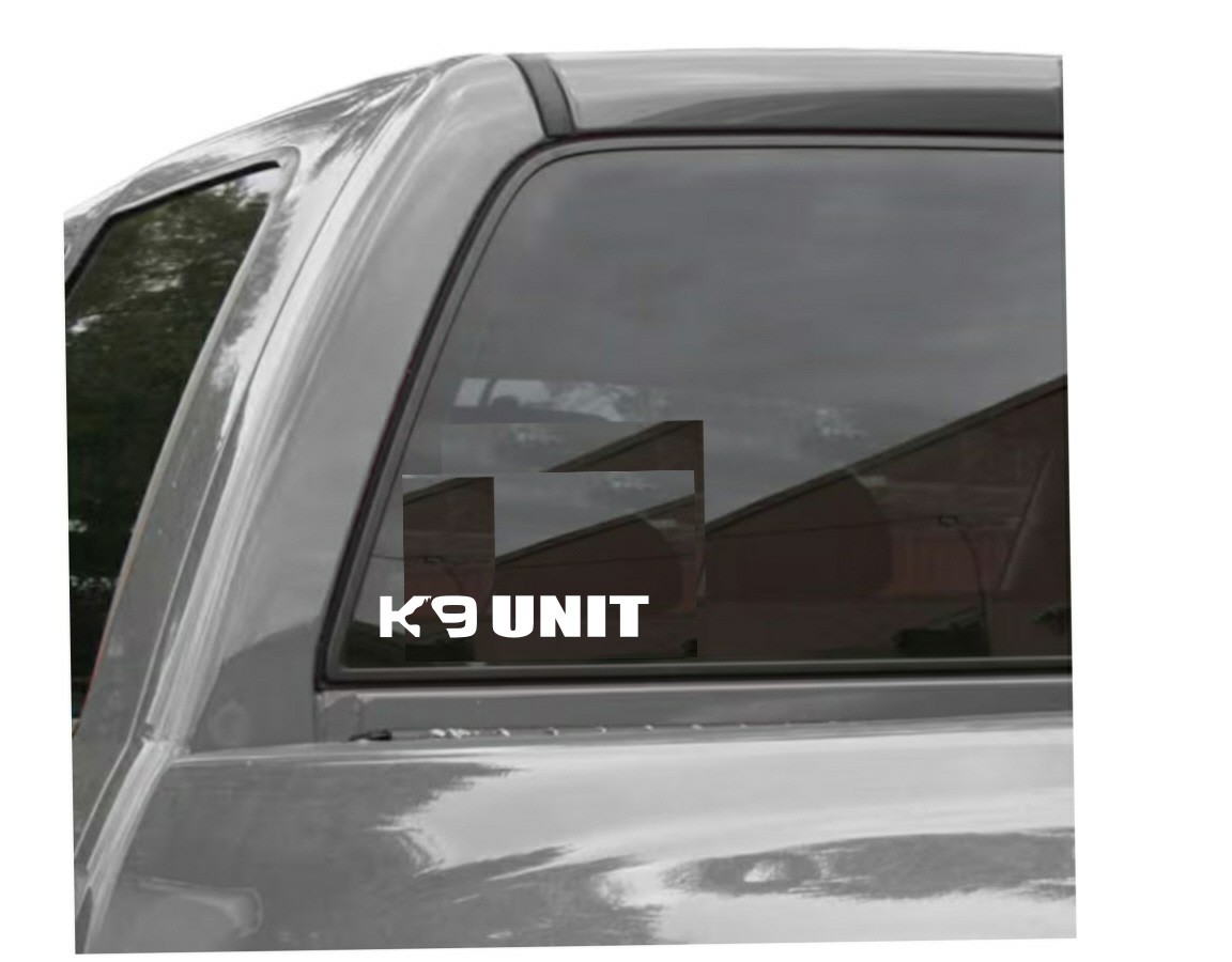 K-9 Unit Police Dog decal sticker Law Enforcement Blue Line Support 2X