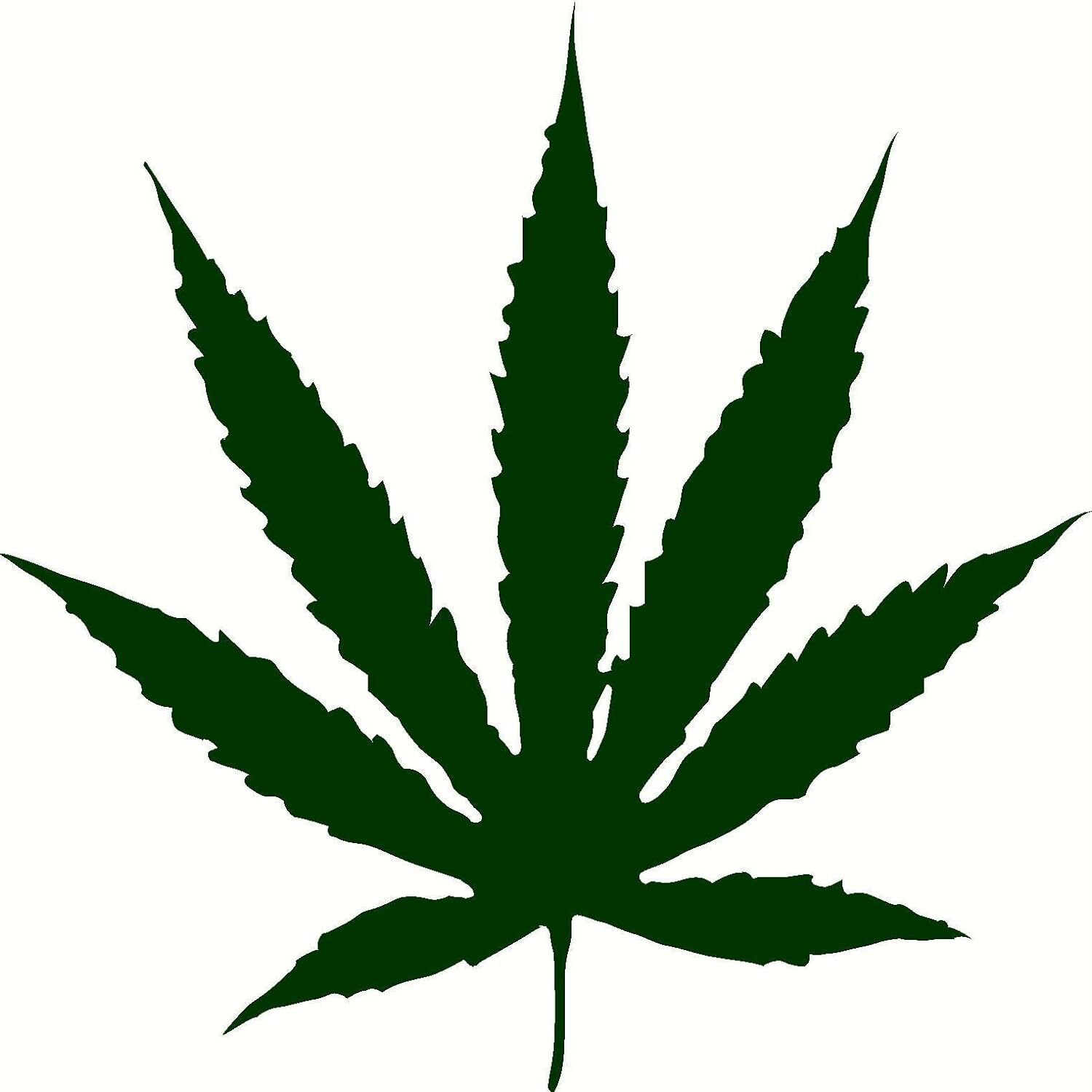 POT LEAF DECAL WALL CAR VAN TRUCK MARIJUANA WEED CANNABIS RASTA DECOR HIPPIE