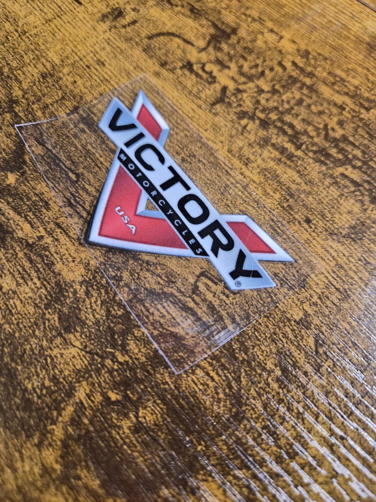 VICTORY MOTORCYCLES USA V UV DTF Decal Sticker Waterproof USA NOT VINYL