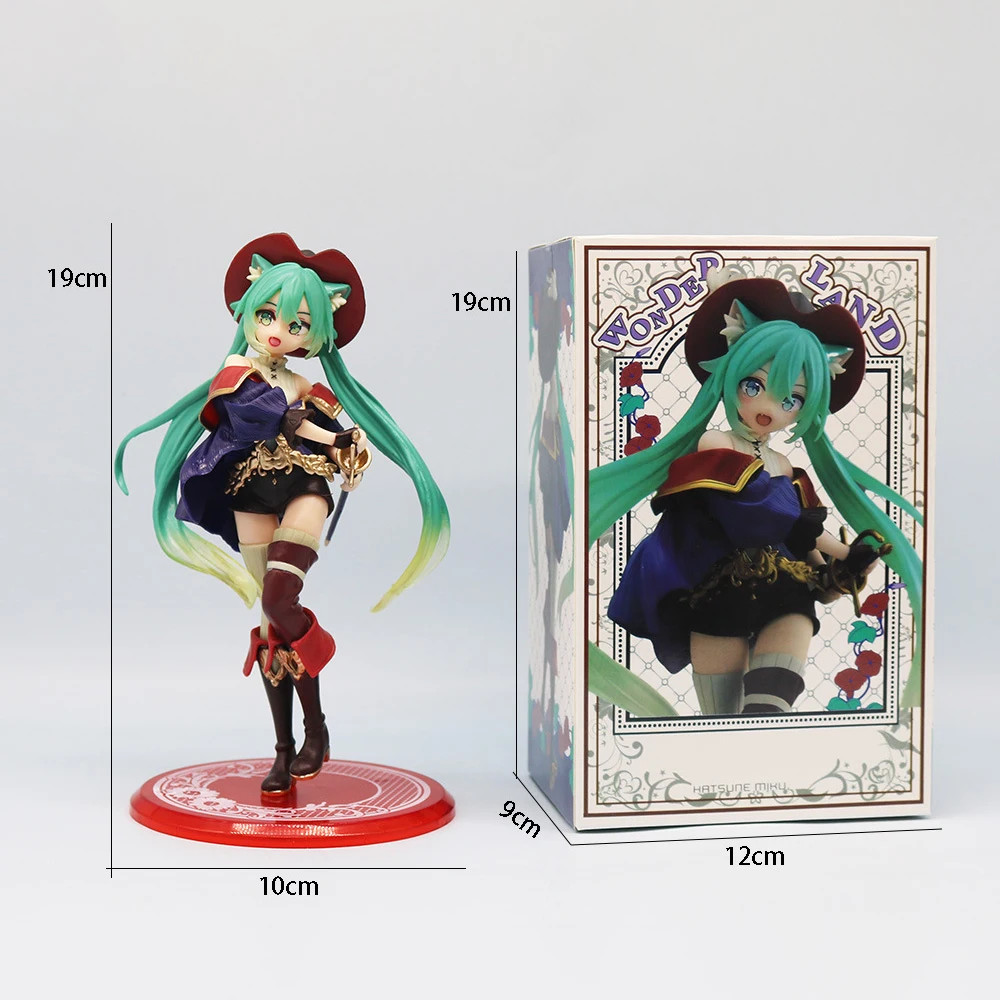 Hatsune Miku Puss in Boots Wonderland Anime Action Figure With Box