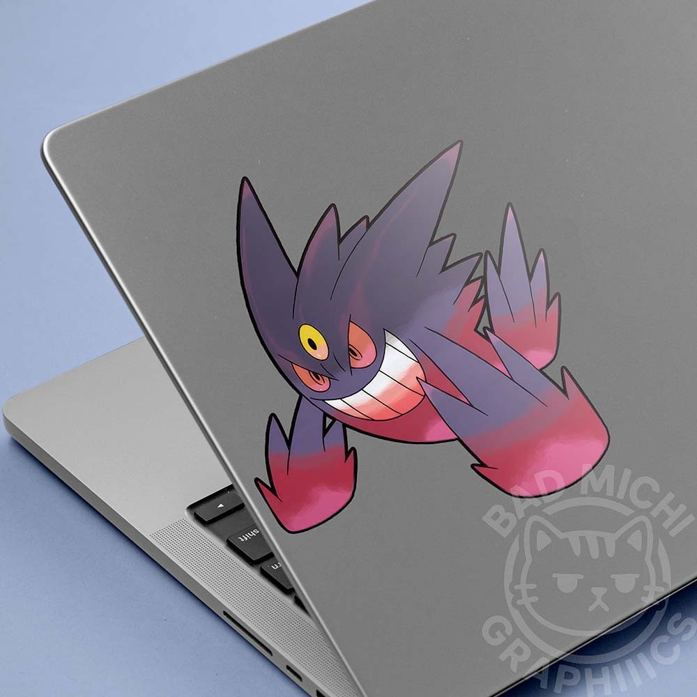 Mega Gengar Sticker Car Decal Anime Vinyl 3–7" Wide Made in USA