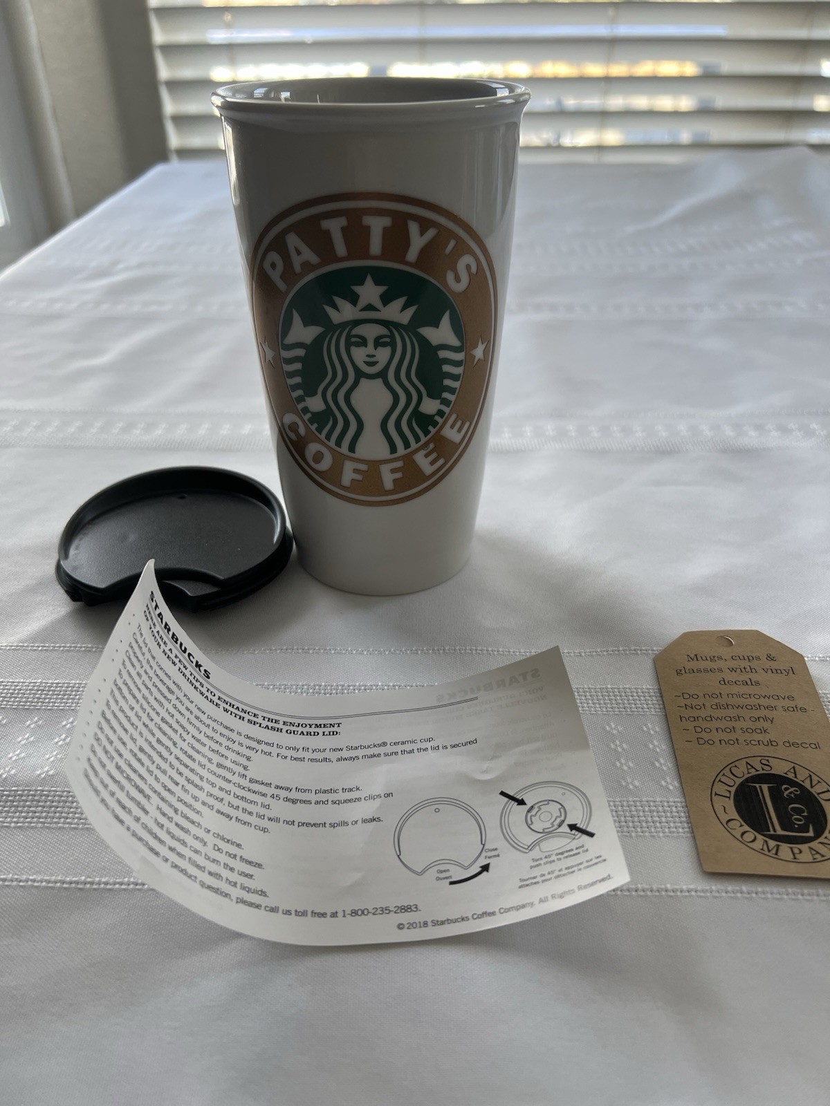 Starbucks Coffee Logo Custom Colored Vinyl Sticker Decal tumbler “Patty’s Coffee