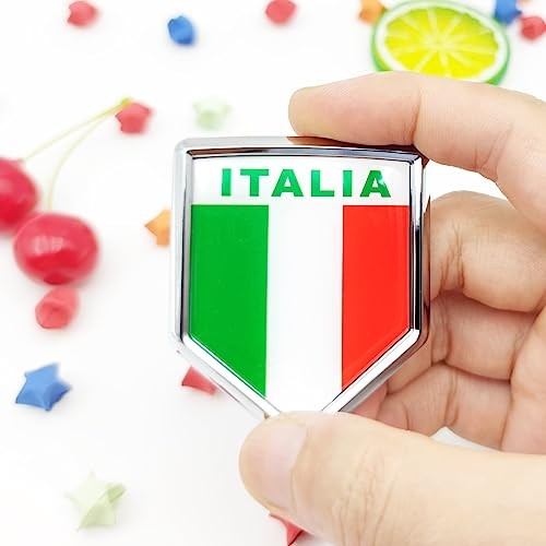 Italy Flag Decal Stickers Car Emblem Italian Car Accessories Decorations