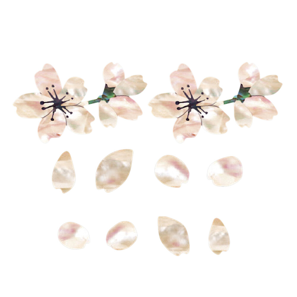 2 Pcs Floral Guitar Sticker Guitar Inlay Stickers Acoustic Guitar Decals