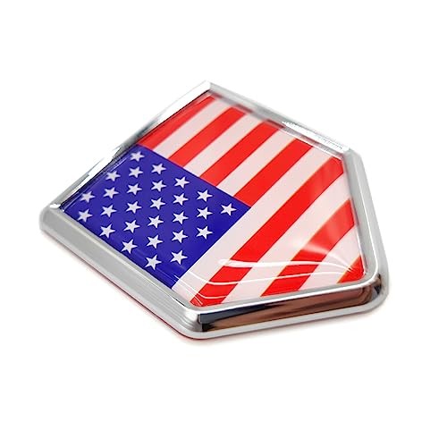 Overdecor US American Flag Decal Stickers Car Emblem USA Car Accessories