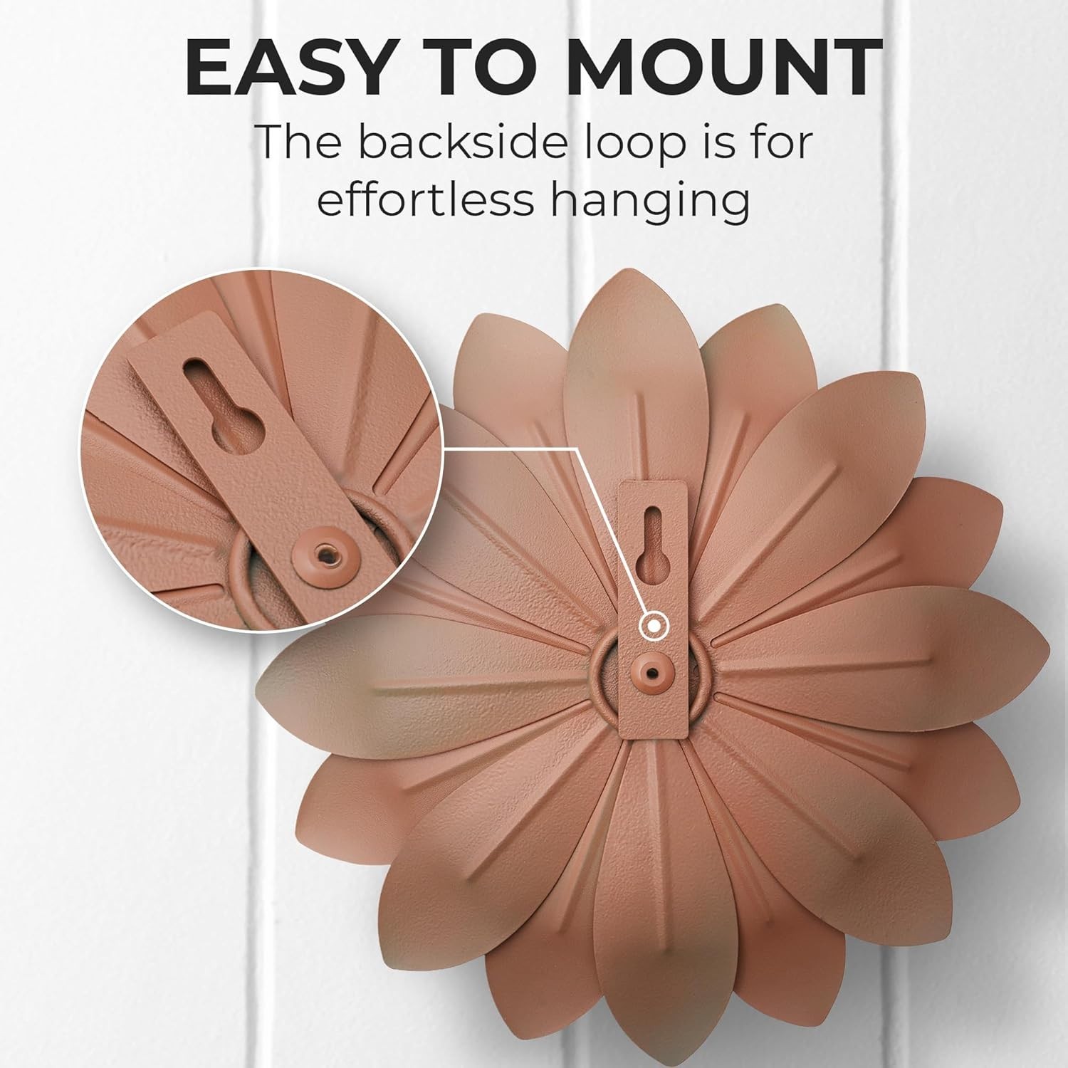 Hand-Painted Succulent Metal Flower Wall Decor – 3D Art for Indoor & Outdoor