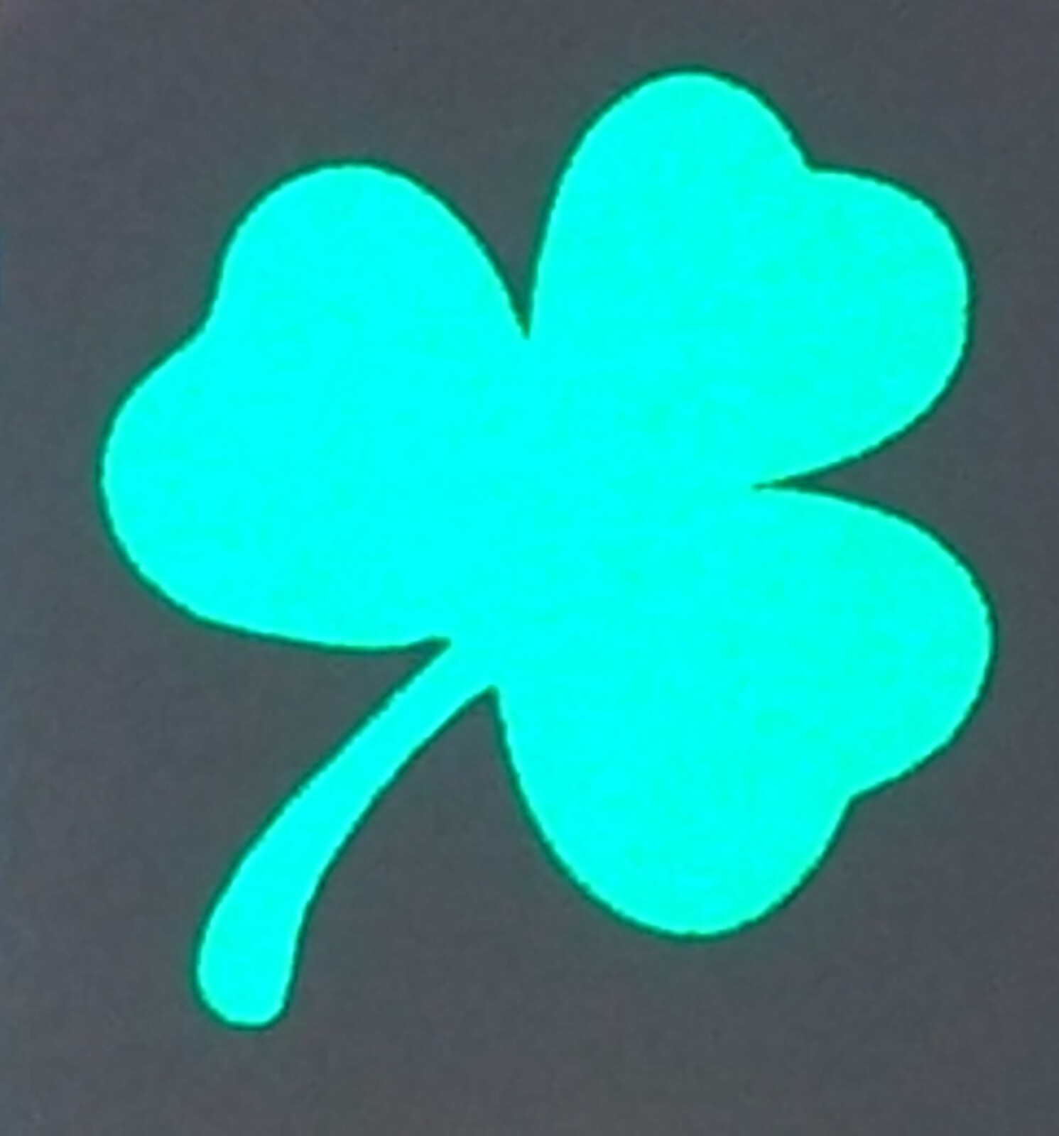 Reflective Vinyl Clover Shamrock Plain Fire Helmet Decal Sticker multiple sizes