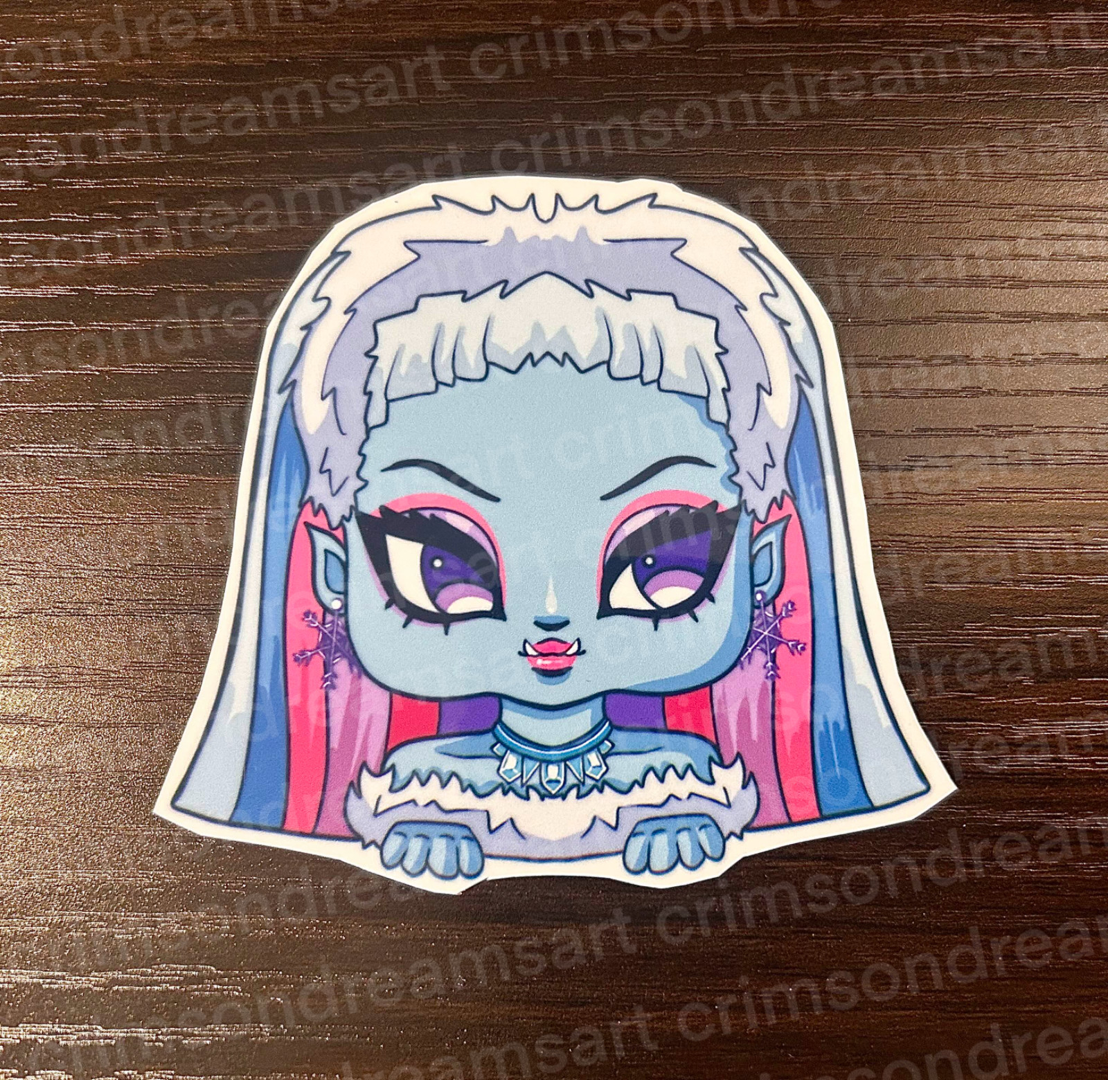 Abbey Bominable Character Sticker Monster High – Homemade, hand cut and original