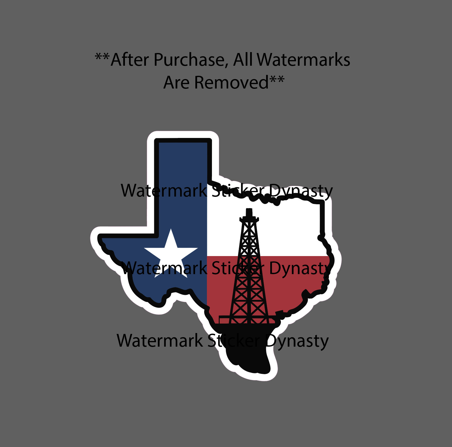 Texas Oil Rig Sticker Waterproof Decal Money Cash Job Work Business Gift NEW