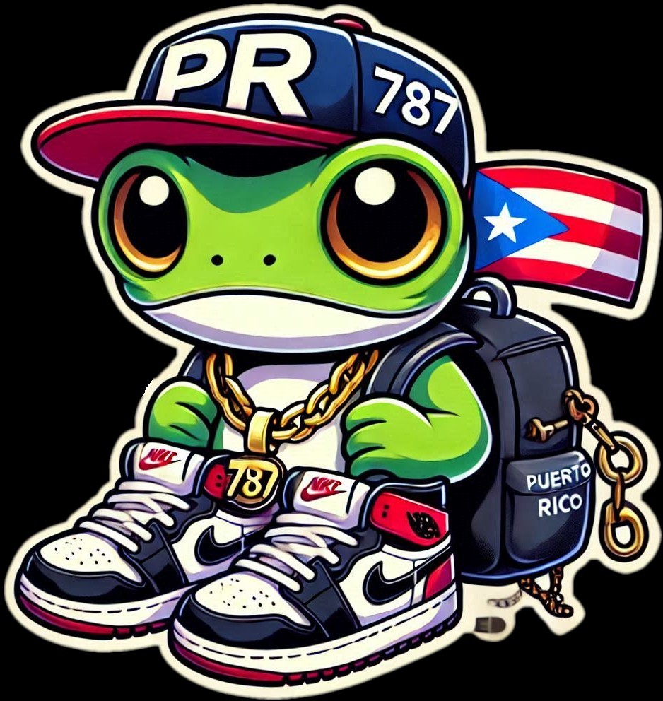 Puerto Rico Coquí Sticker 2.5" 'El Coquirican'