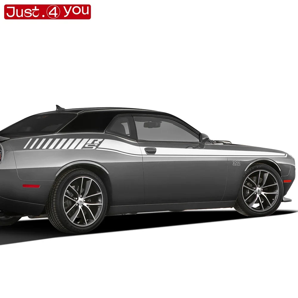 Aftermarket Dodge Challenger Body Side Accent Stripe Decal Kit – Door & Waist Li