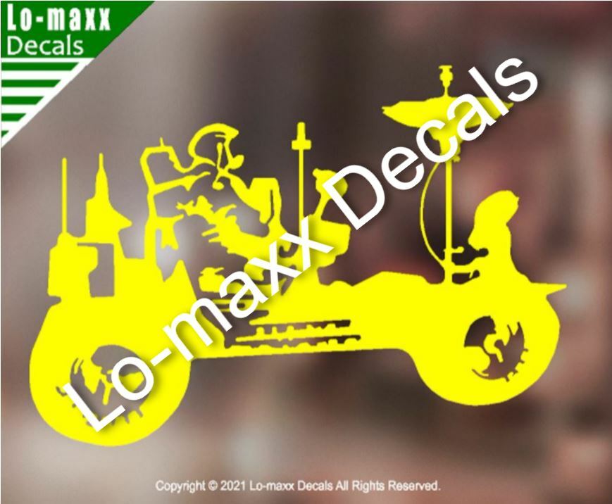 Apollo 15 Lunar Rover Vehicle Graphic Art Original Design Die Cut Vinyl Decal