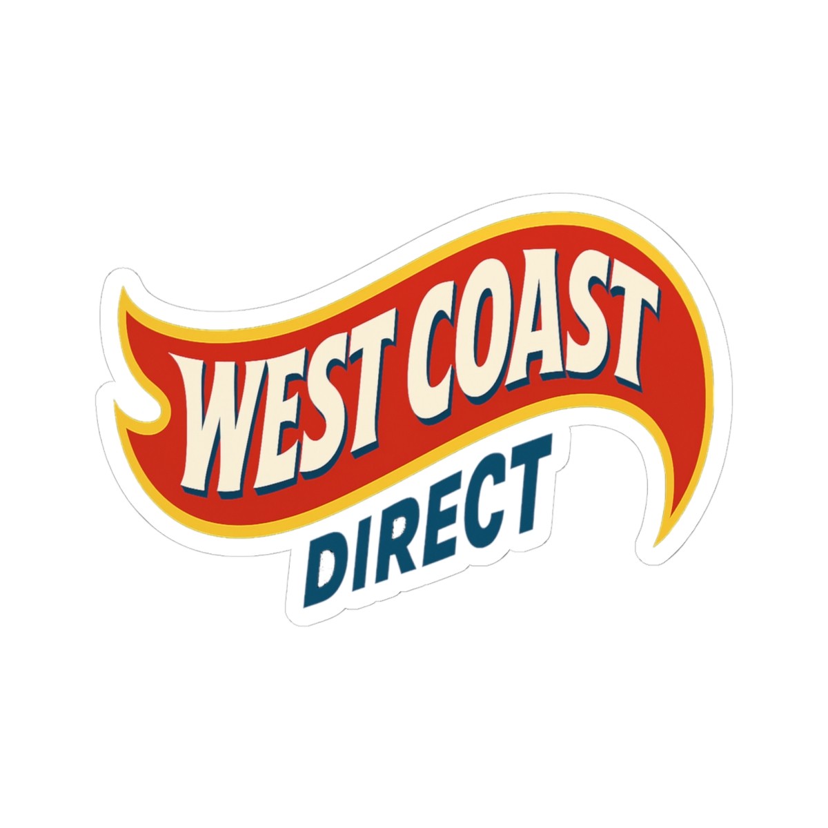Hot Wheels West Coast Direct Original Sticker