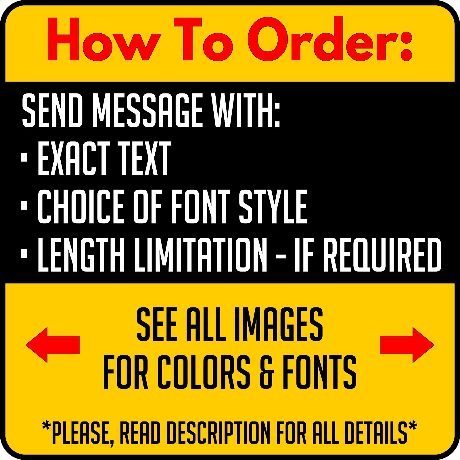 Custom Decal Vinyl Lettering Personalized for Business Sign Text Name Window Car