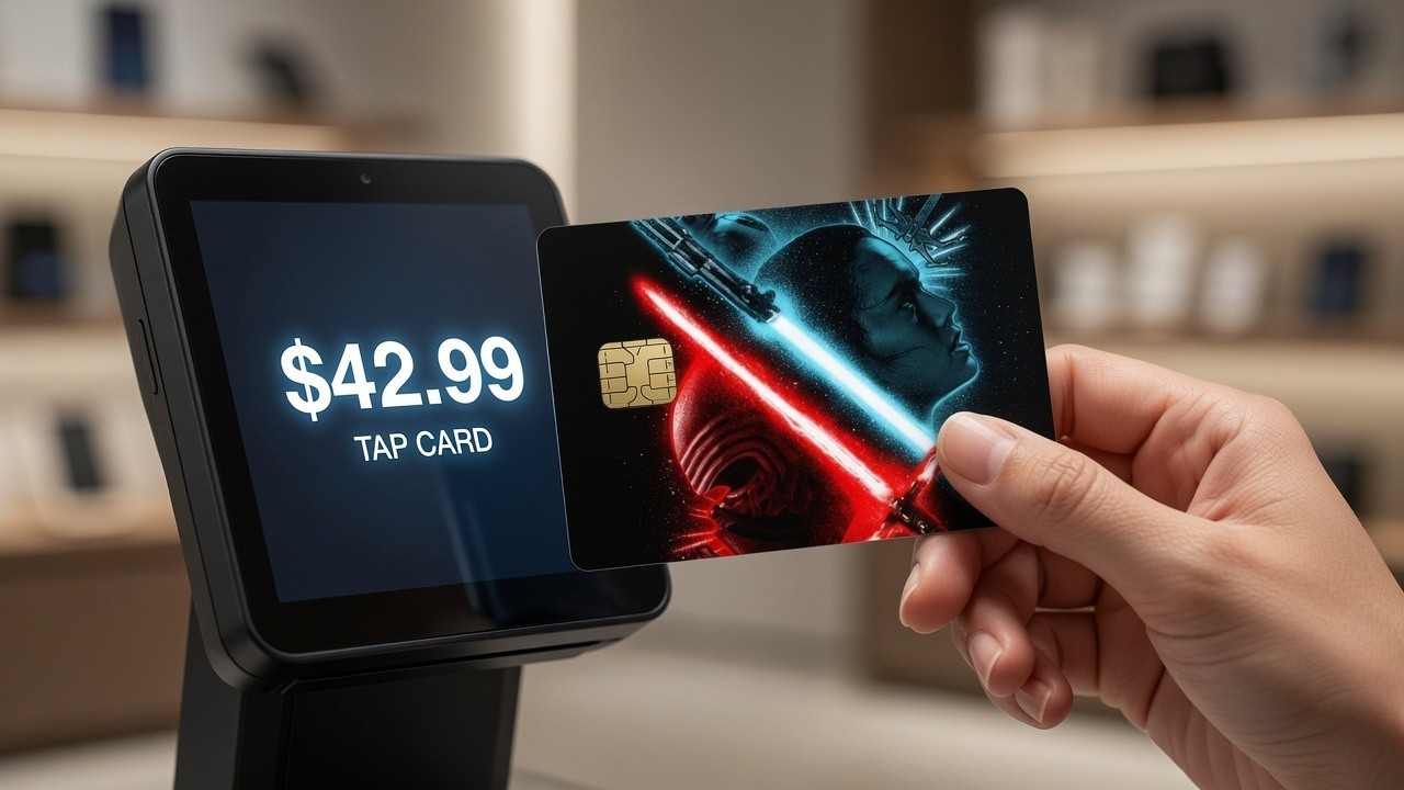 Rey Kylo Ren Dark Side Space Art Star Wars Debit Card Credit Card Skin