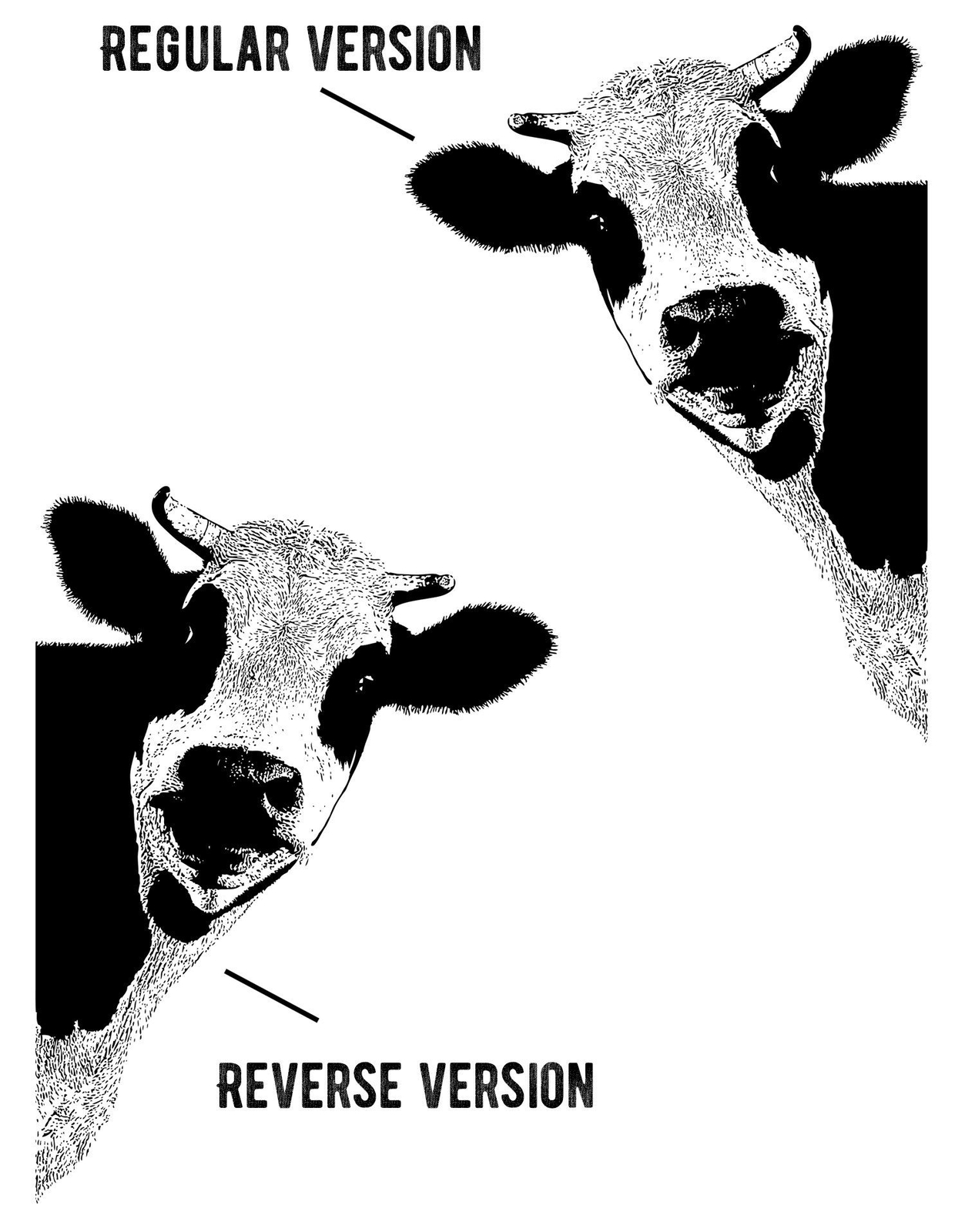 Kitchen Cow Wall Decal Sticker. Dining Room Cow Wall Art. Black Cow. #5476