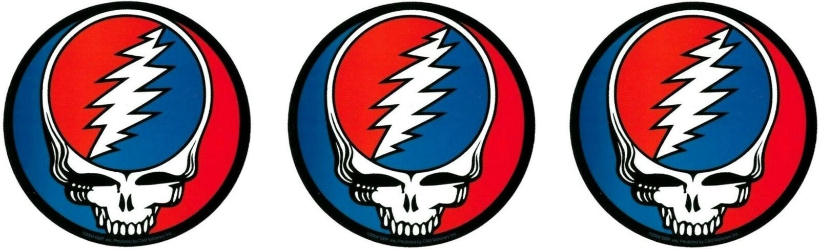 The Grateful Dead Steal Your Face Skull Sticker Lot Laptop Mug Bottle Car Decal