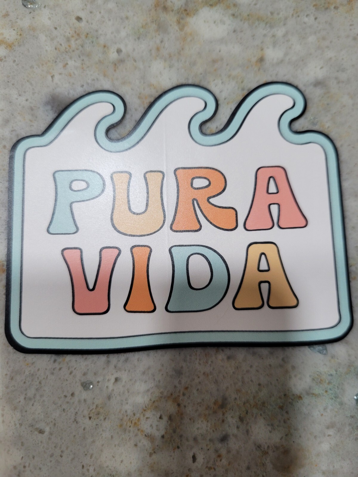 New Pura Vida August 2024 Monthly Bracelet Club Wave STICKER