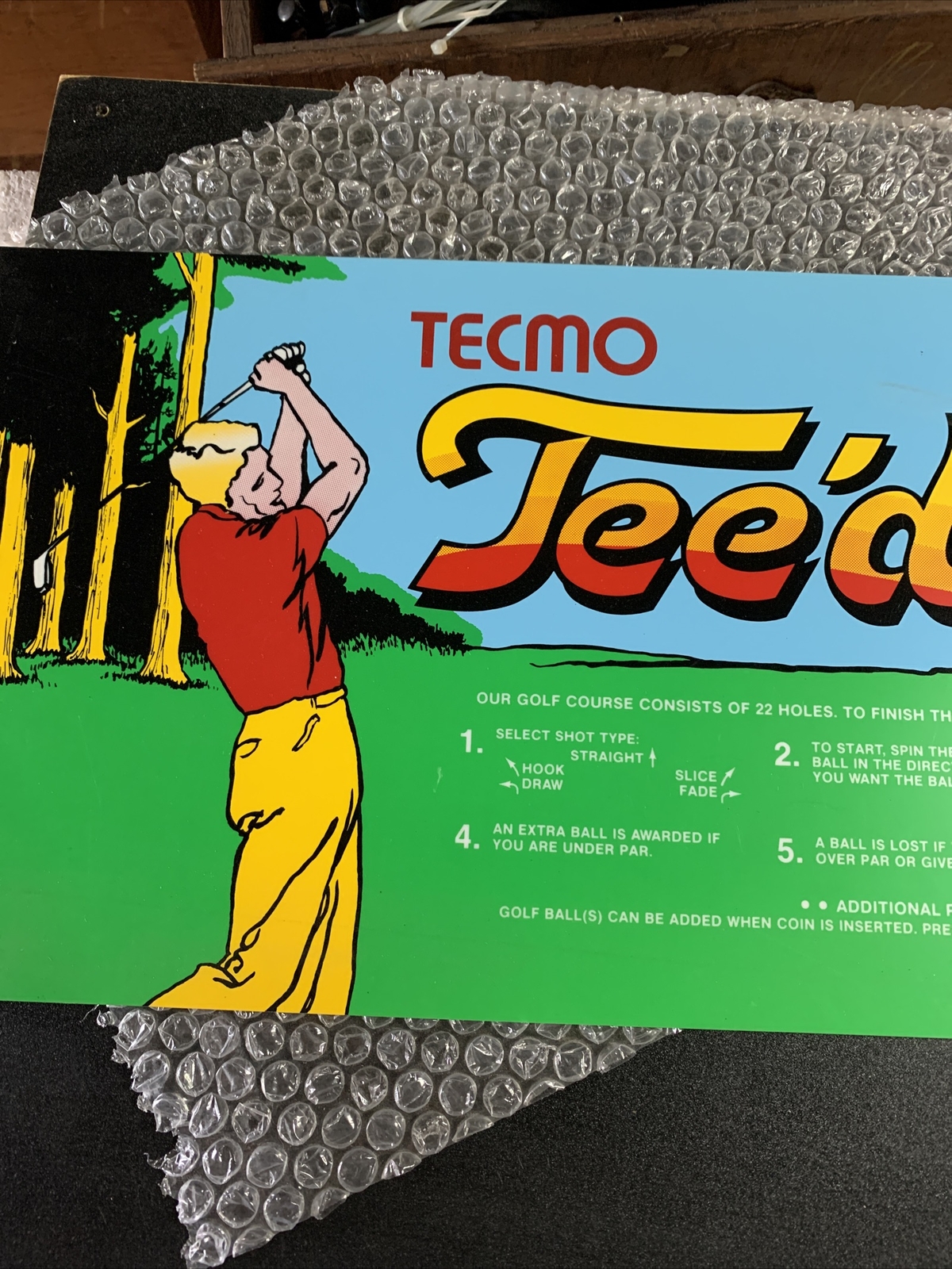 Tee’d Off Golf Tecmo Original Marquee Sign Restaurant Bar Wall Hanger If27