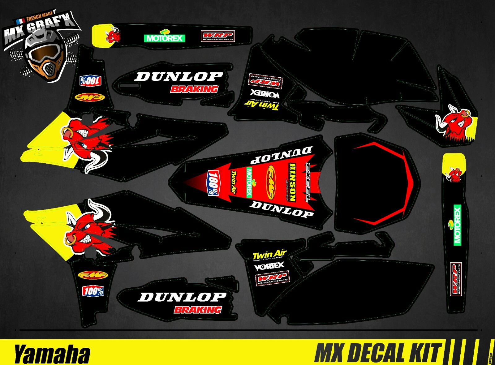 Decal Kit for Yamaha YZF – Red Bull