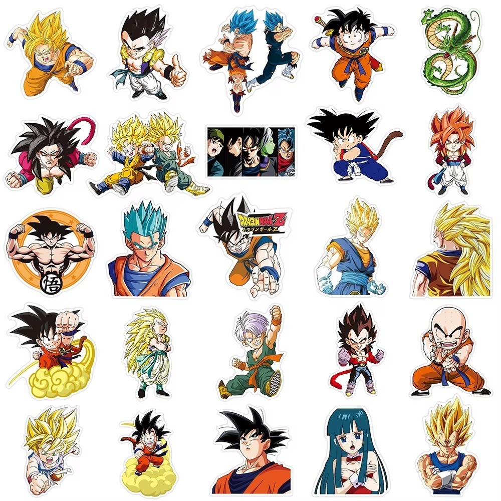50PCS Anime Cartoon Stickers for Kids Laptop Skateboard Water Bottle Decals