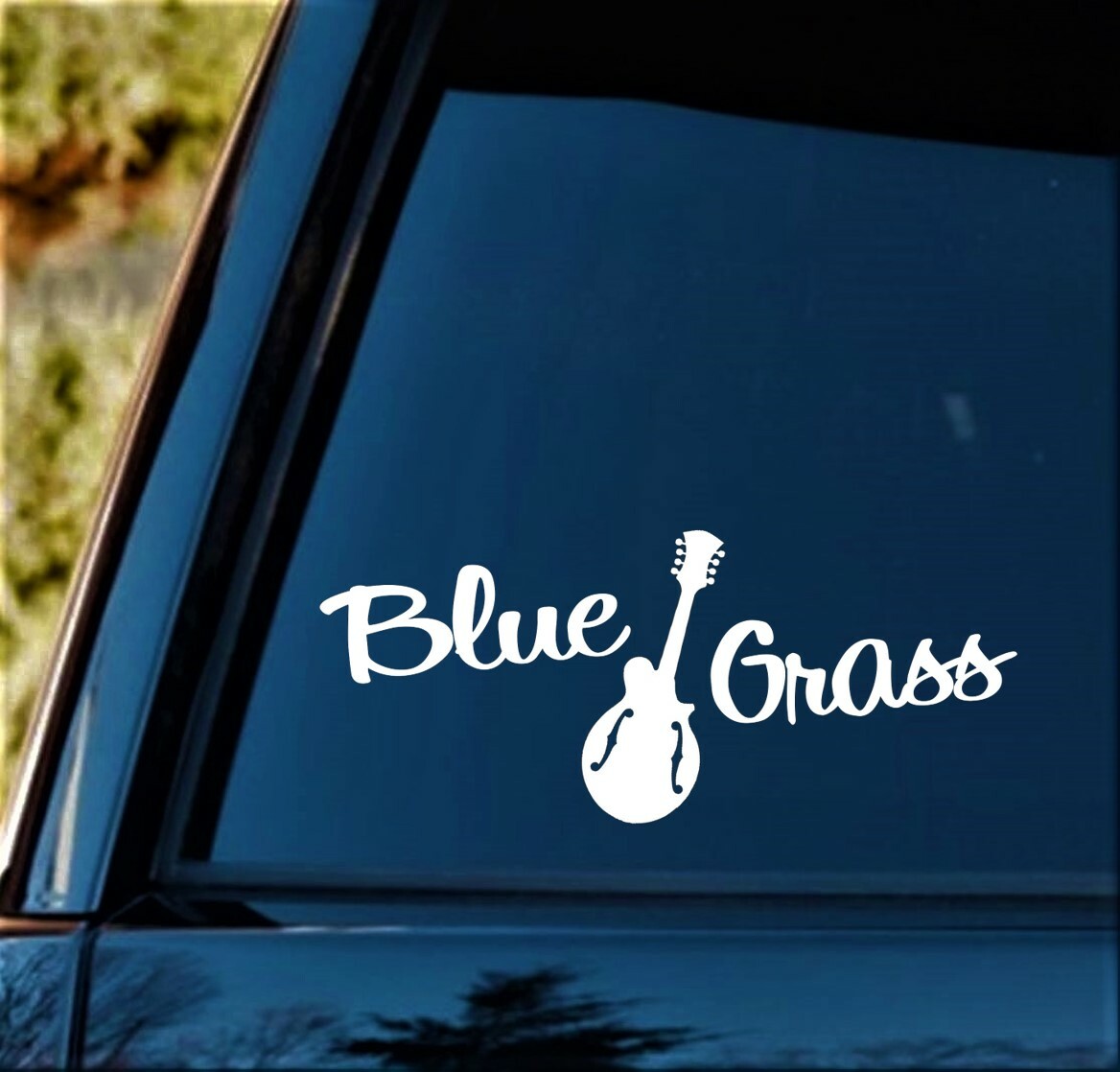 Bluegrass Music Mandolin Decal Sticker for Car Truck SUV Van Folk Music J1019