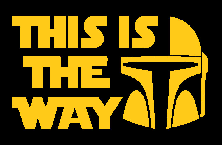 MANDALORIAN, THIS IS THE WAY, STAR WARS, Decal Stickers for Car, Laptop, Tablet