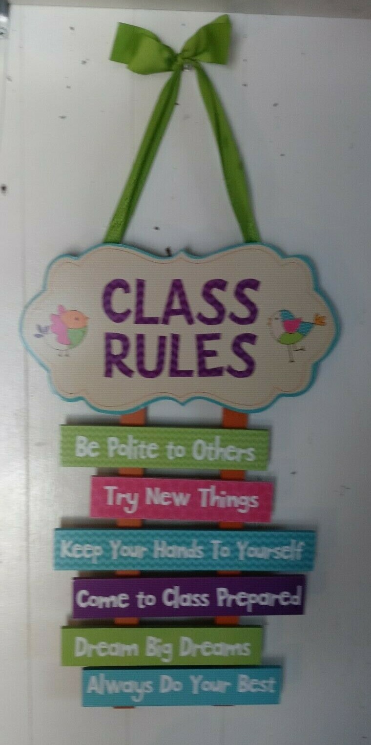renewing minds bebop birdie collection class rules wall decoration class room