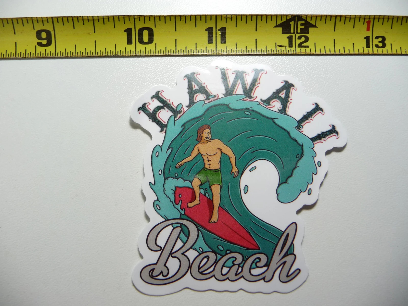 HAWAII SURFER SURF SURFING PIPELINE SMALL STICKER DECAL BEACH VACATION PARADISE
