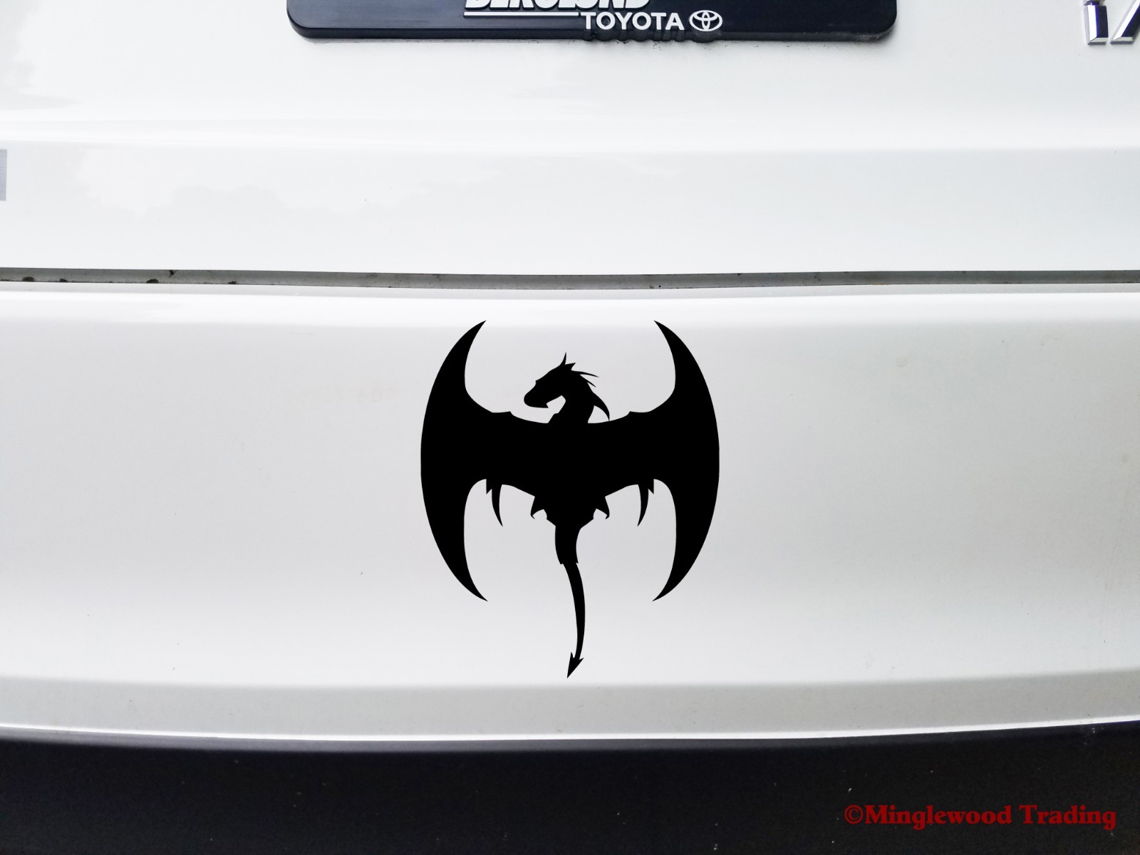Flyng Dragon Vinyl Decal V4 | Wyvern Fantasy Flying Serpent | Die Cut Sticker