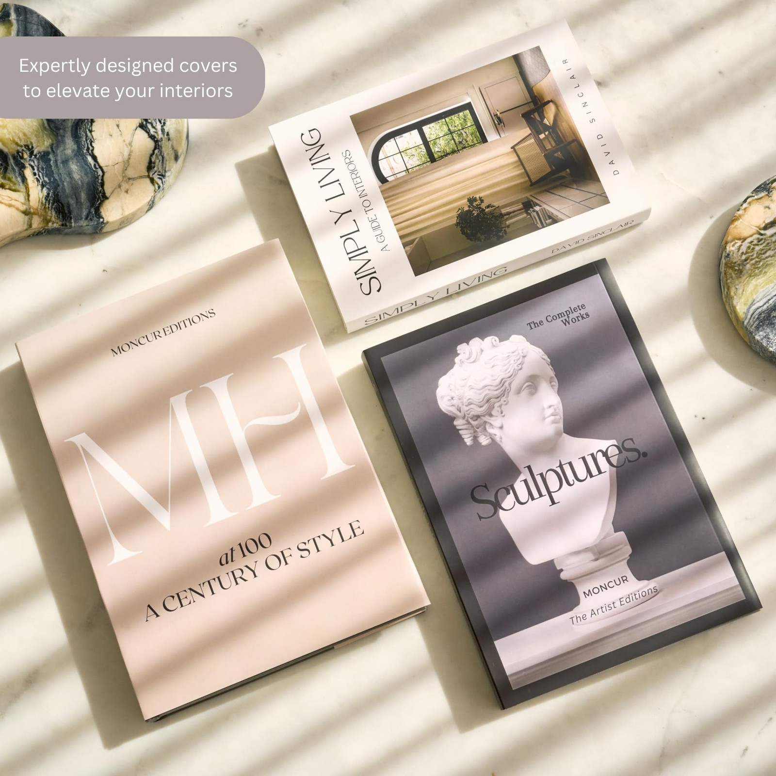 Decorative Coffee Table Books for Home Décor Accents Bookshelf Decor Mid Ce