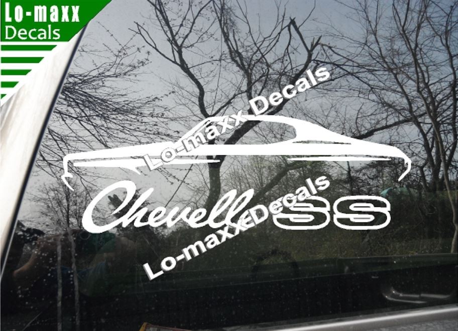 Chevelle SS Vinyl Sticker Muscle Car High Performance Graphic Die Cut Decal