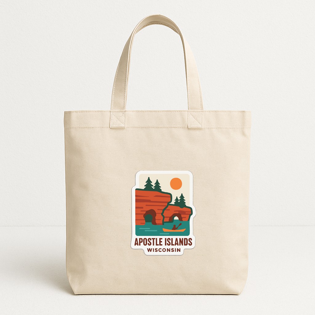 Apostle Islands Wisconsin Iron On Heat Transfer Vinyl HTV Die-Cut Symbolic