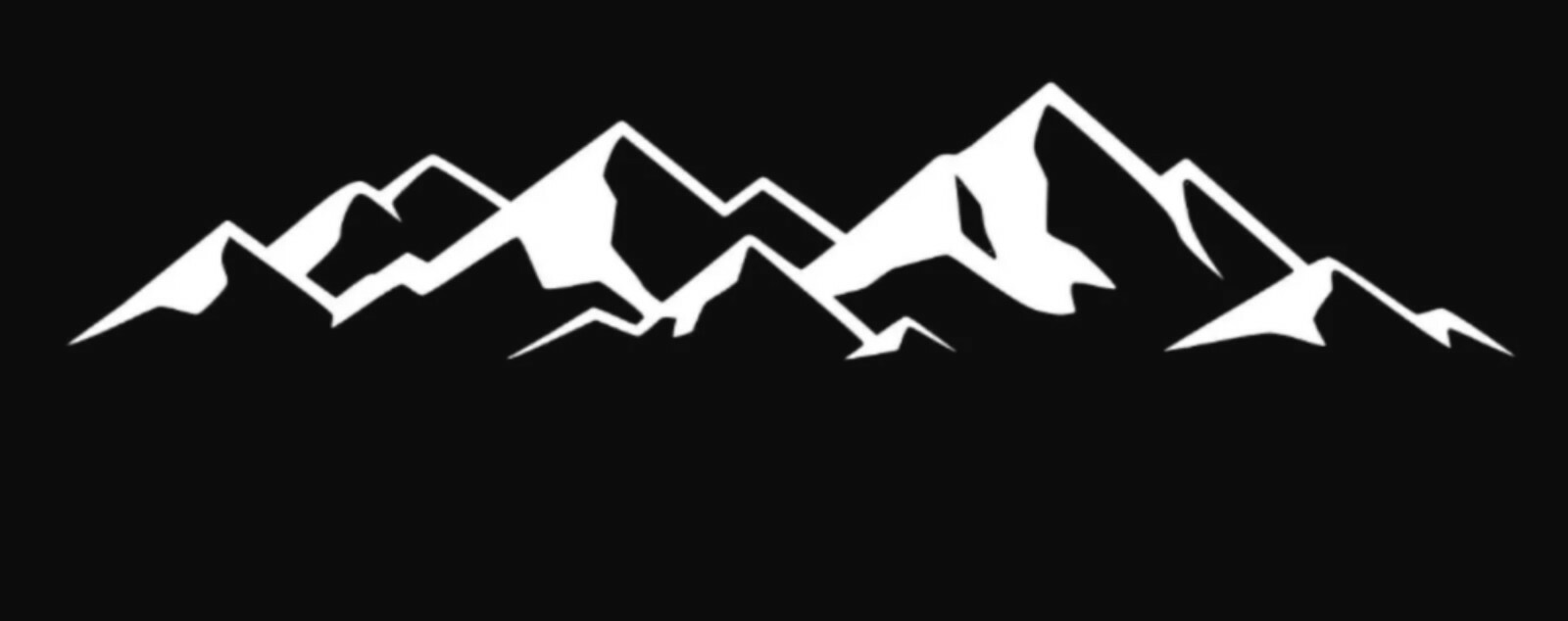 Mountain Life vinyl decal/sticker camping hiking outdoors woods