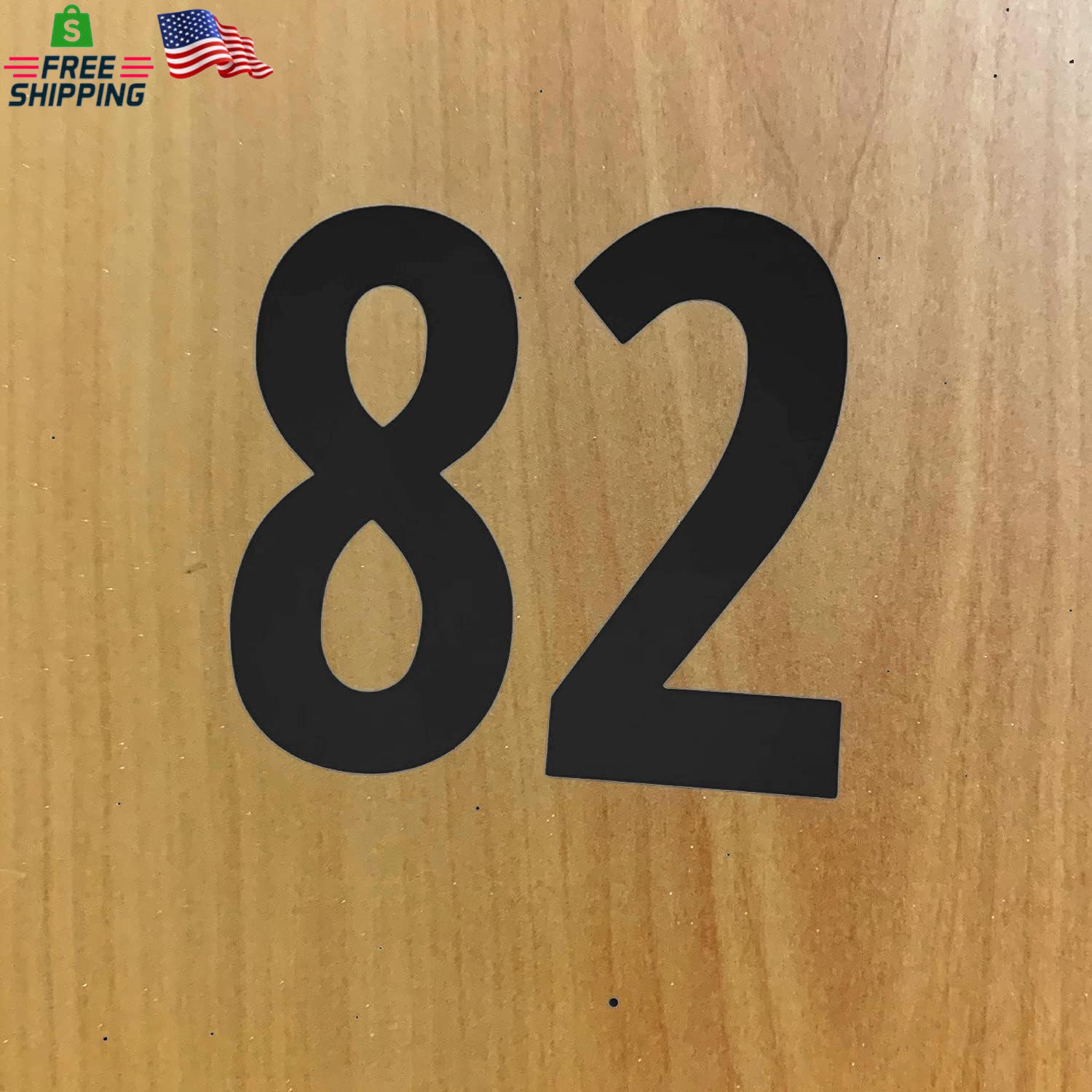 600 Pieces, 1" – Number Stickers, Waterproof Vinyl Stick on Numbers – Black
