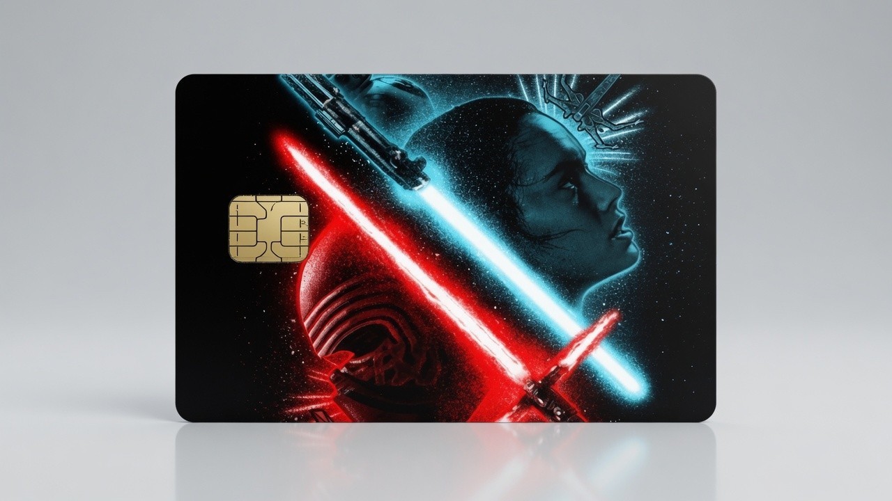 Rey Kylo Ren Dark Side Space Art Star Wars Debit Card Credit Card Skin