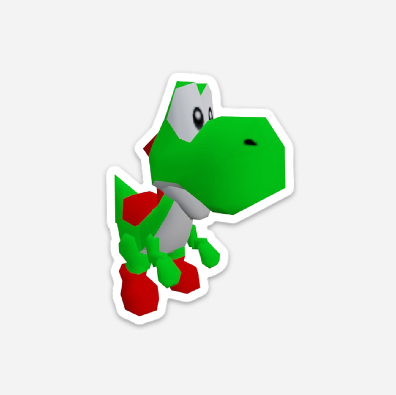 3" Yoshi Sticker Super Mario Vinyl Decal Matte Finish Luigi Nintendo N64