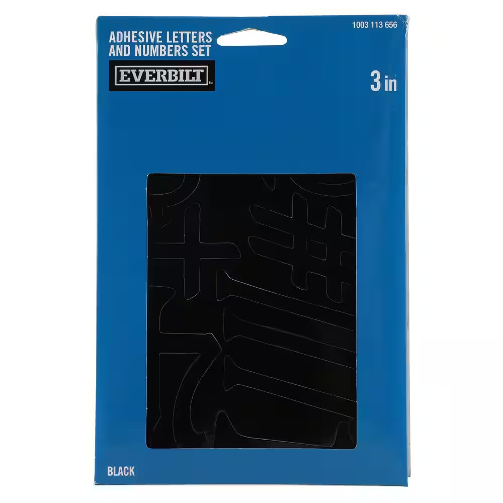 3 In. Adhesive Vinyl Letters and Numbers Mailbox Sticker Kit