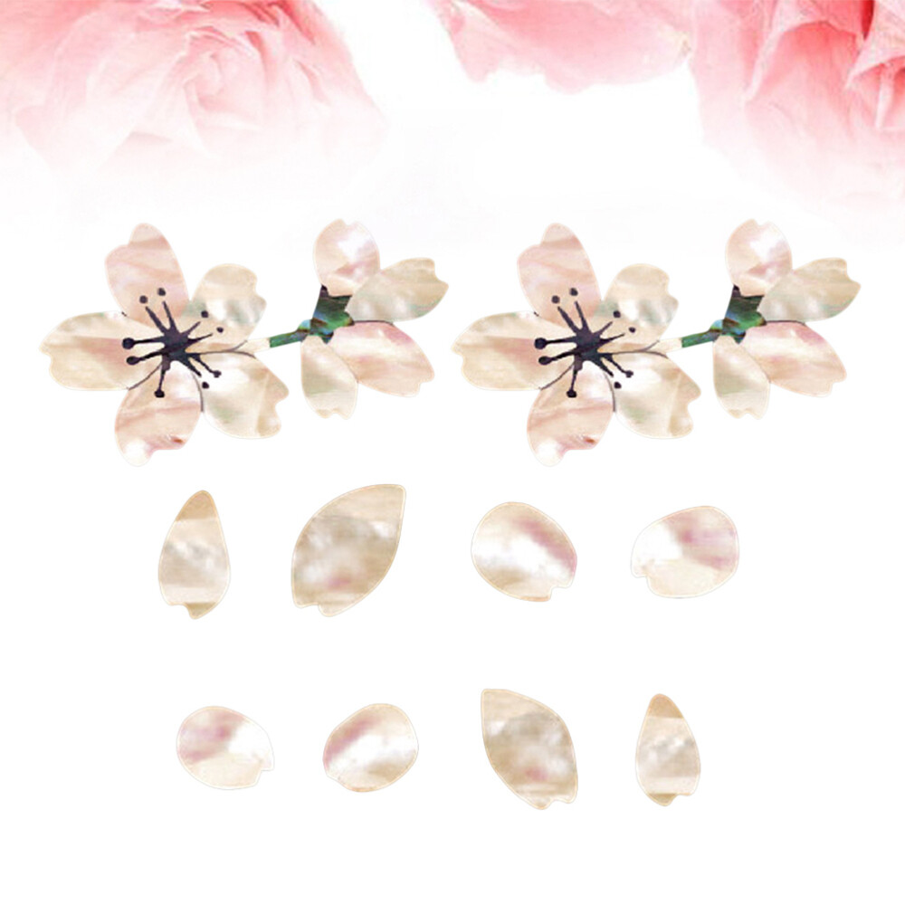 2 Pcs Floral Guitar Sticker Guitar Inlay Stickers Acoustic Guitar Decals