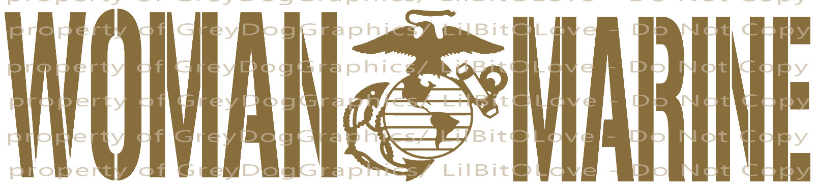 Woman Marine Vinyl Decal – United States Marine Corps USMC Sticker Auto Military