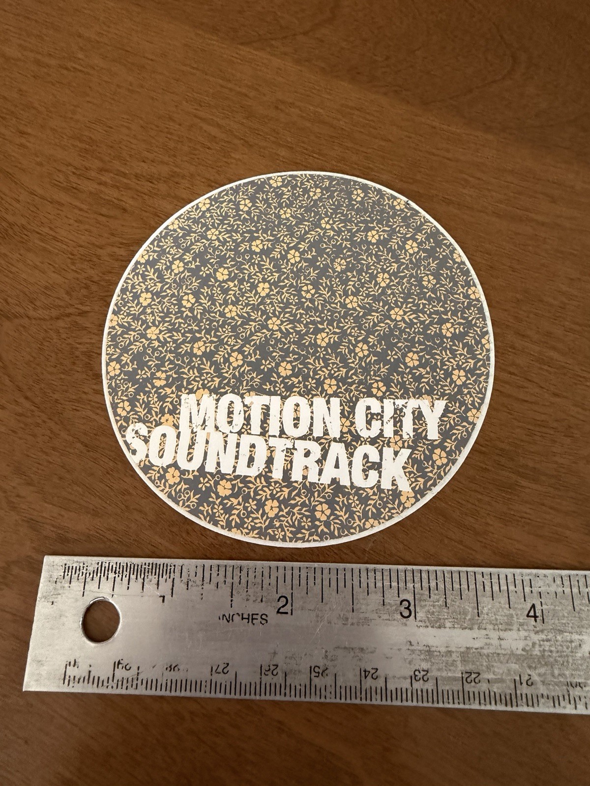 Motion City Soundtrack Sticker Original Round Promo Sticker 3.75” Diameter
