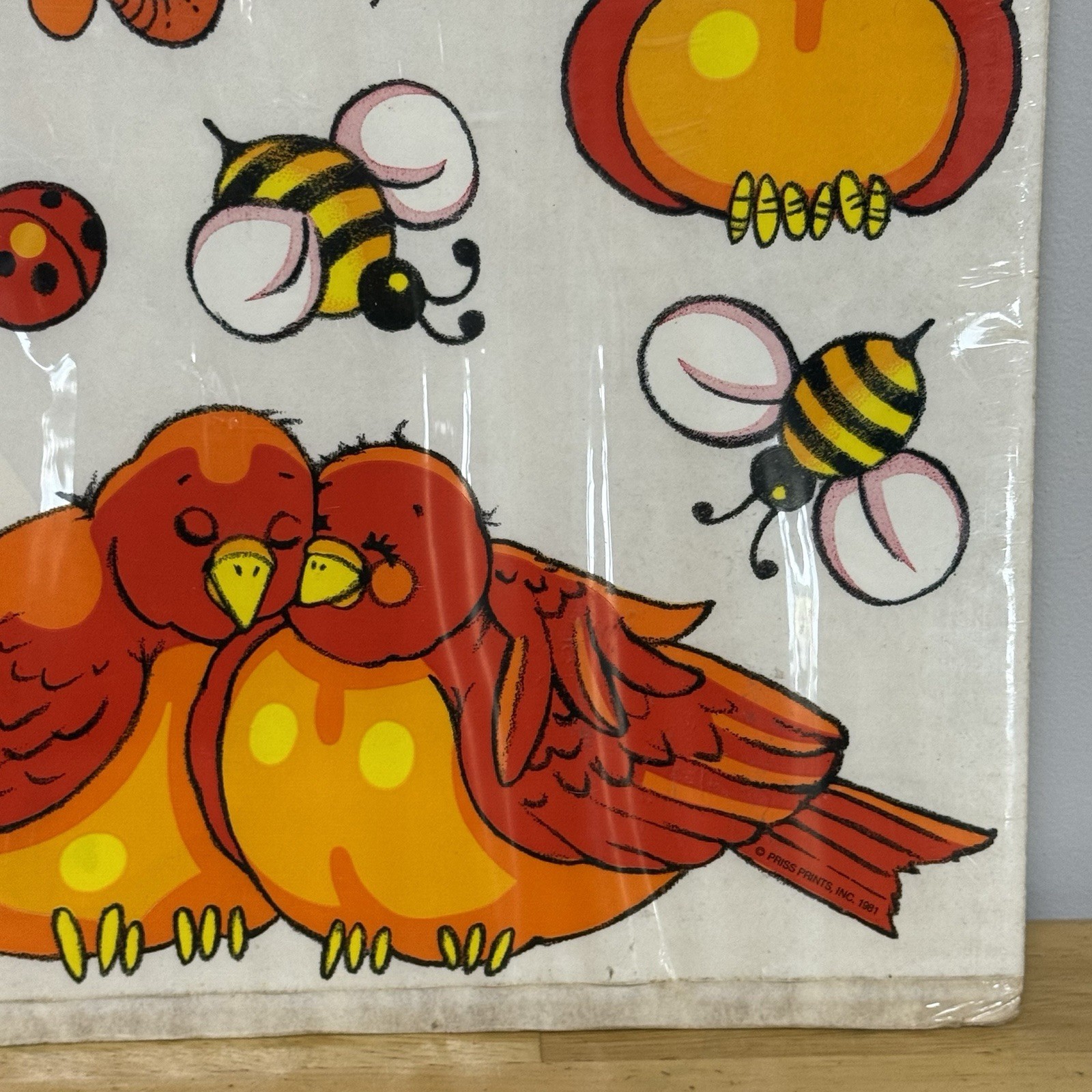 Vtg Birds Bees Priss Prints Room Decorations Wall Decals Retro 1981 Nursery Play